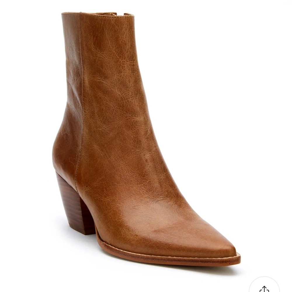 Brown Leather Ankle Boots